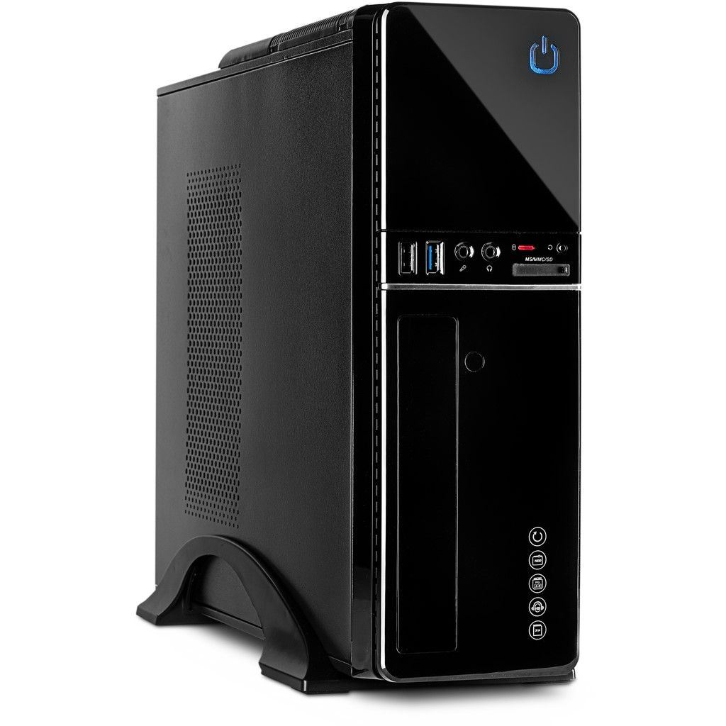 Inter-Tech IT-607 Desktop táp nélküli Micro-ATX ház fekete (88881223) (it88881223)