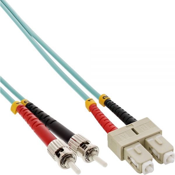 InLine 82575O cavo InfiniBand e in fibra ottica 2x SC 2x ST Turchese, Colore acqua