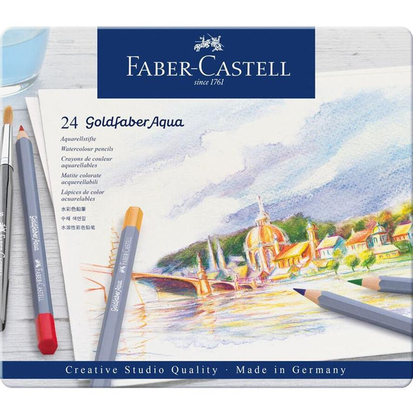 Faber-Castell Goldfaber Hatszögletű Akvarell színes ceruza készlet (24 db / csomag)