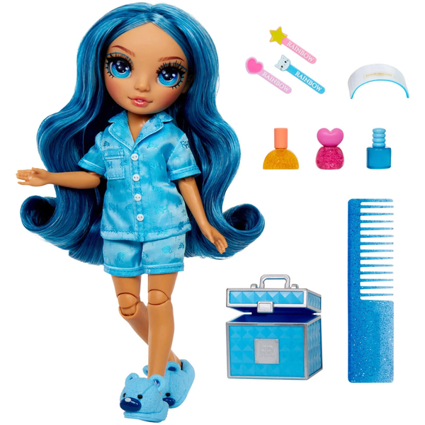 Rainbow High Junior High PJ Party Fashion Doll- Skyler (Blue)