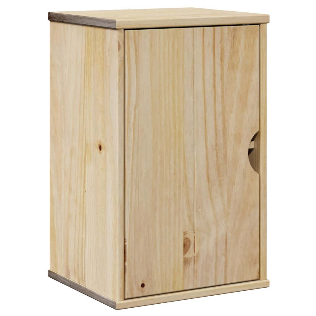 OTTA tömör fenyőfa fali fürdőszobaszekrény 35x30x55 cm (4013457)