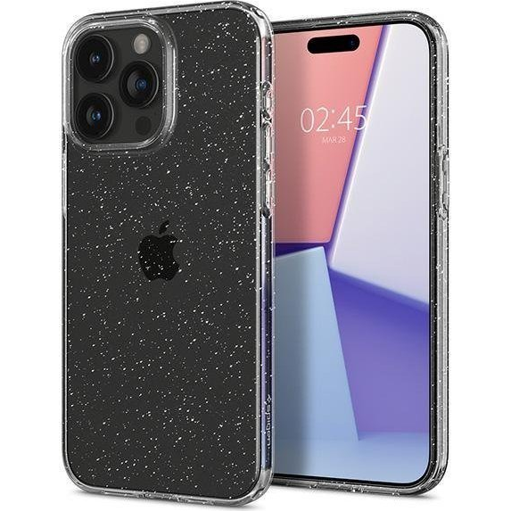 Spigen Liquid Crystal Glitter Apple iPhone 15 Pro Max Tok - Átlátszó (Spi002574)
