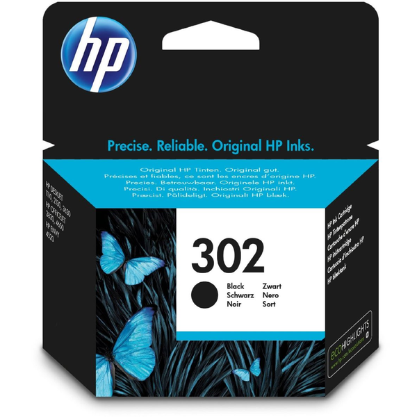 HP No.302 Zwart 170 paginaÂ´s (Origineel)