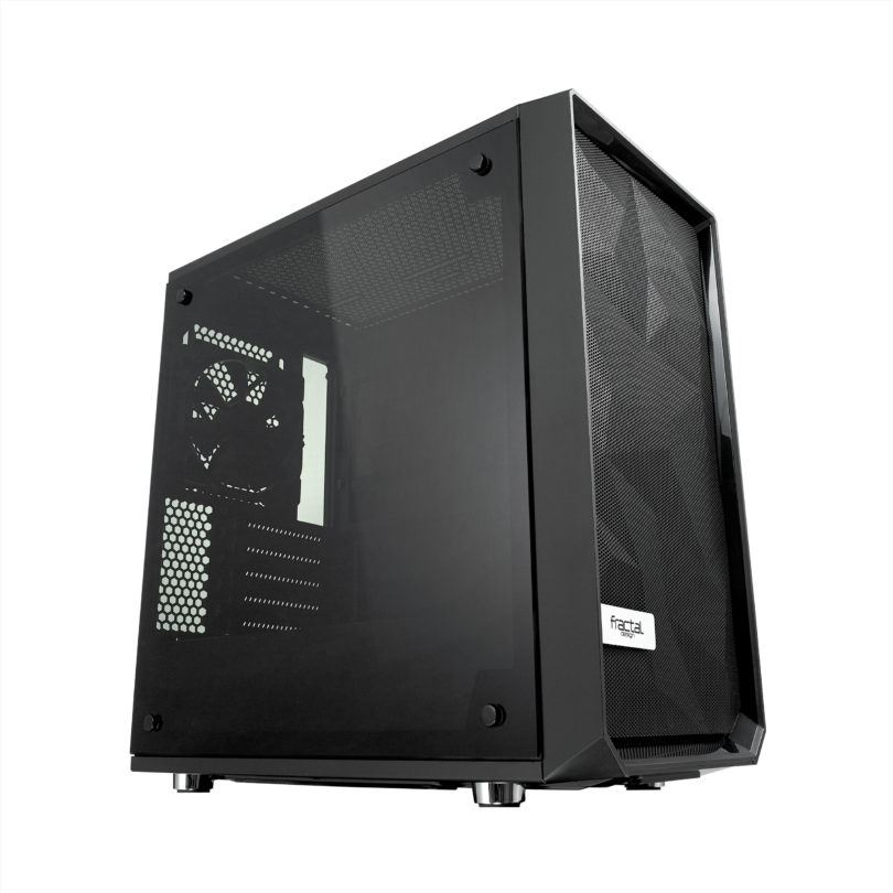 Fractal Design Meshify C Mini Dark Tempered Glass táp nélküli ablakos mATX ház fekete (FD-CA-MESH-C-MINI-BKO-TGD) (FD-CA-MESH-C-MINI-BKO-TGD)