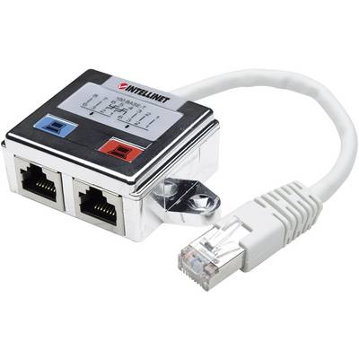 Intellinet 504195 kabel kønsskifter 2 x RJ45 RJ45 Sølv, Hvid