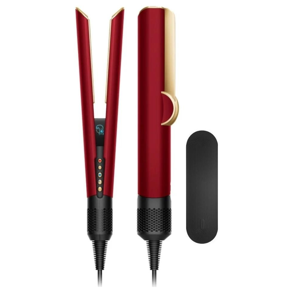 Dyson Airstrait Ionizáló Hajvasaló Kerámia bevonattal 140°C - Bársony piros / Arany (596931-01)
