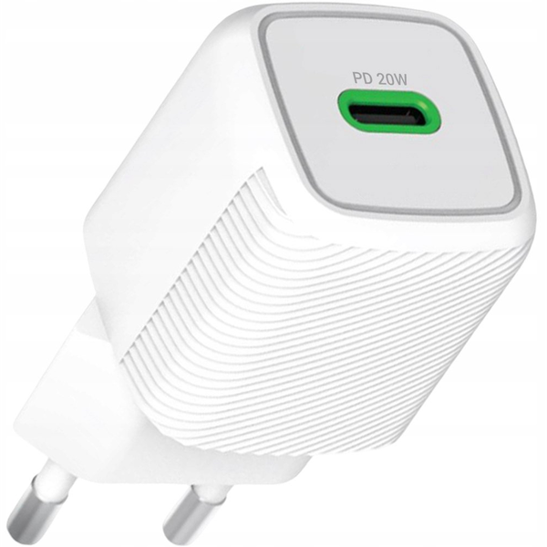 Ładowarka LTC Ładowarka sieciowa LTC PD 20W USB-C GaN biała