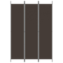 3 paneles barna szövet paraván 150x220 cm