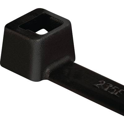 HellermannTyton 111-03050 T30R-PA66HS-BK Kábelkötöző 150 mm 3.50 mm Fekete 100 db (111-03050)