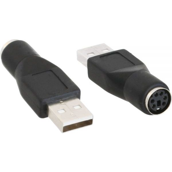 InLine 33102K csatlakozó átlakító PS/2 female PS/2 Fekete (33102K)