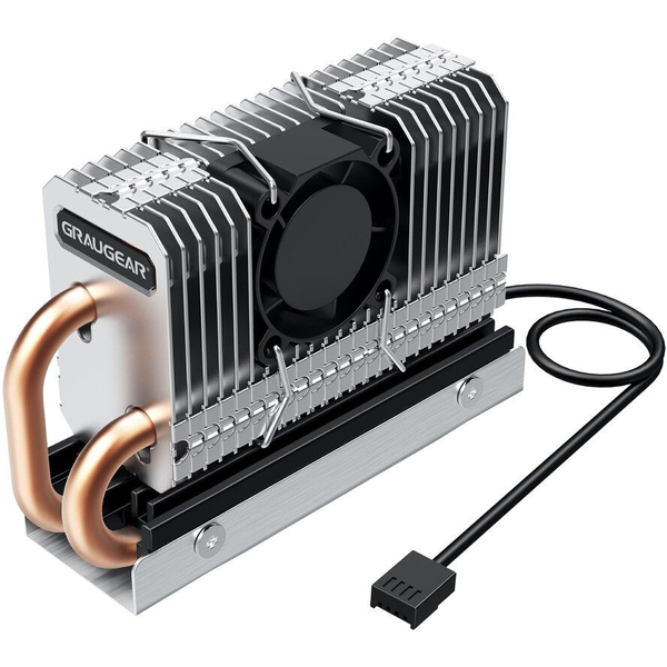 GRAUGEAR Kühlkörper SSD M.2 2280 mit PWM Lüfter retail (G-M2HP04-F)
