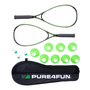 Pure4Fun Badminton 13 részes Gyors tollaslabda szett - Fekete/Zöld