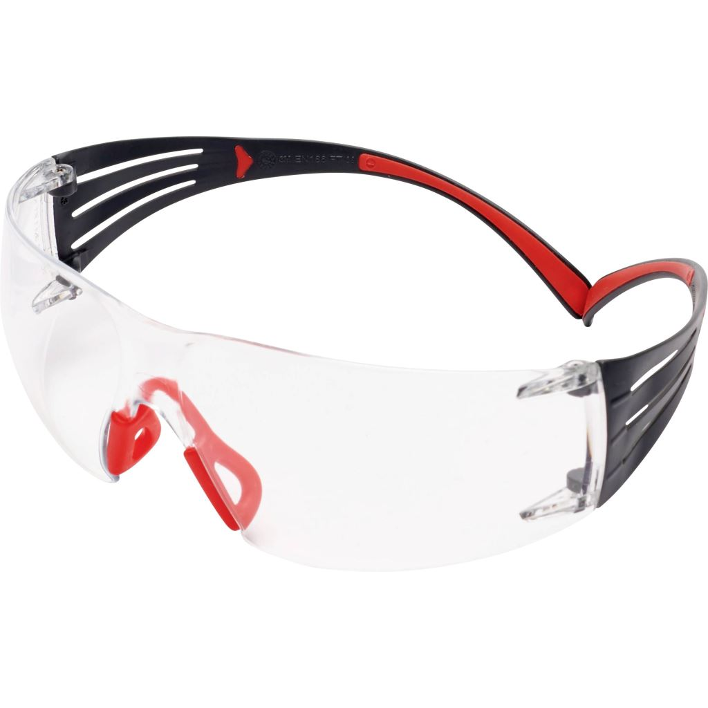 3M SecureFit SF401SGAF-RED védőszemüveg, párásodásmentes, karcálló, piros-szürke (SF401SGAF-RED)