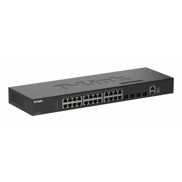 D-Link DGS-1530-28/E netværksswitch Administreret L2 Gigabit Ethernet (10/100/1000) Sort