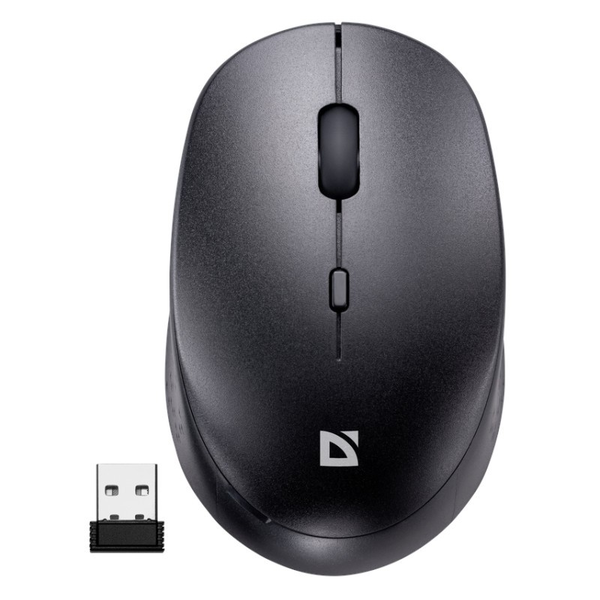 Mouse fara fir, Defender, AURIS MB-027, optic fara clic, Negru