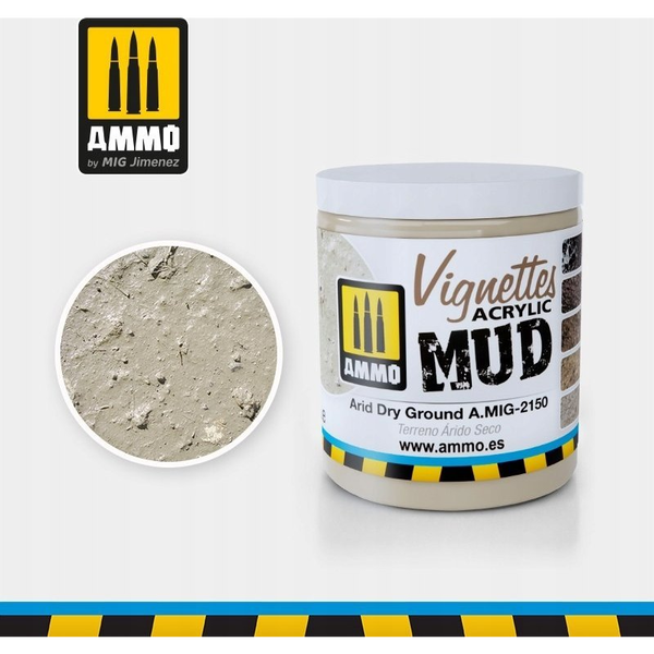  Vallejo Ammo: Acrylic Mud - Vignettes - Arid Dry Ground (100 ml)