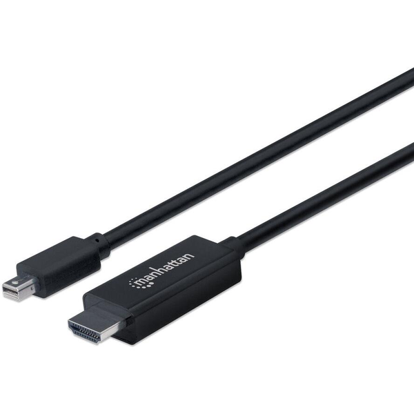 Manhattan 153232 adaptér k video kabelům 1,8 m Mini DisplayPort HDMI Typ A (standardní) Černá