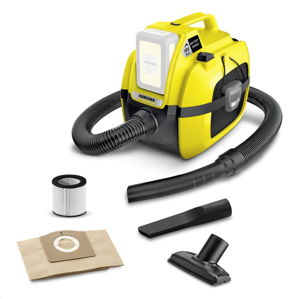 Многофункционална прахосмукачка Karcher WD 1 Compact Battery, 230W, 7 литров контейнер за прах