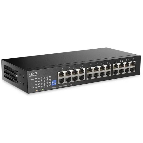 ZyXEL GS1100-24ES 24 Port Gigabit Unman. Switch m. DIP Selekt.