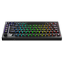 AVAX GM02 PRO 75% Gasket Red Switch Mechanikus Wireless USB-C RGB Billentyűzet HUN - Fekete