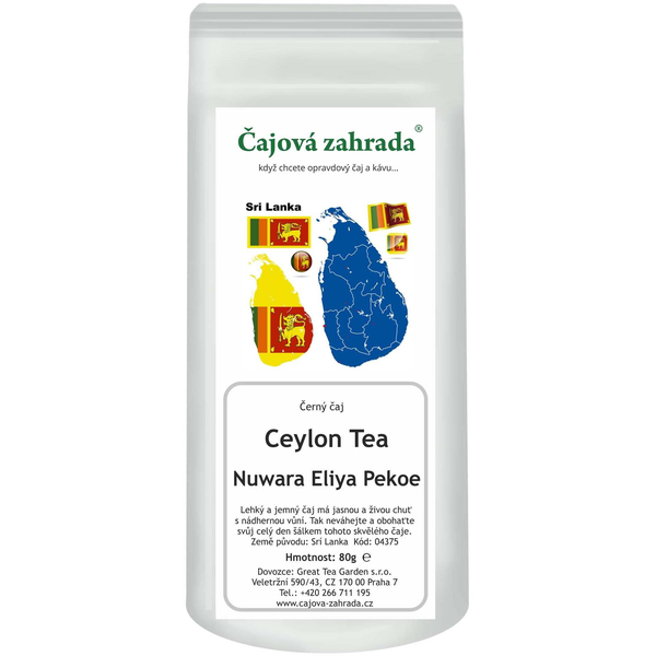 Tea Garden Ceylon Nuwara Eliya Pekoe 80g - black tea