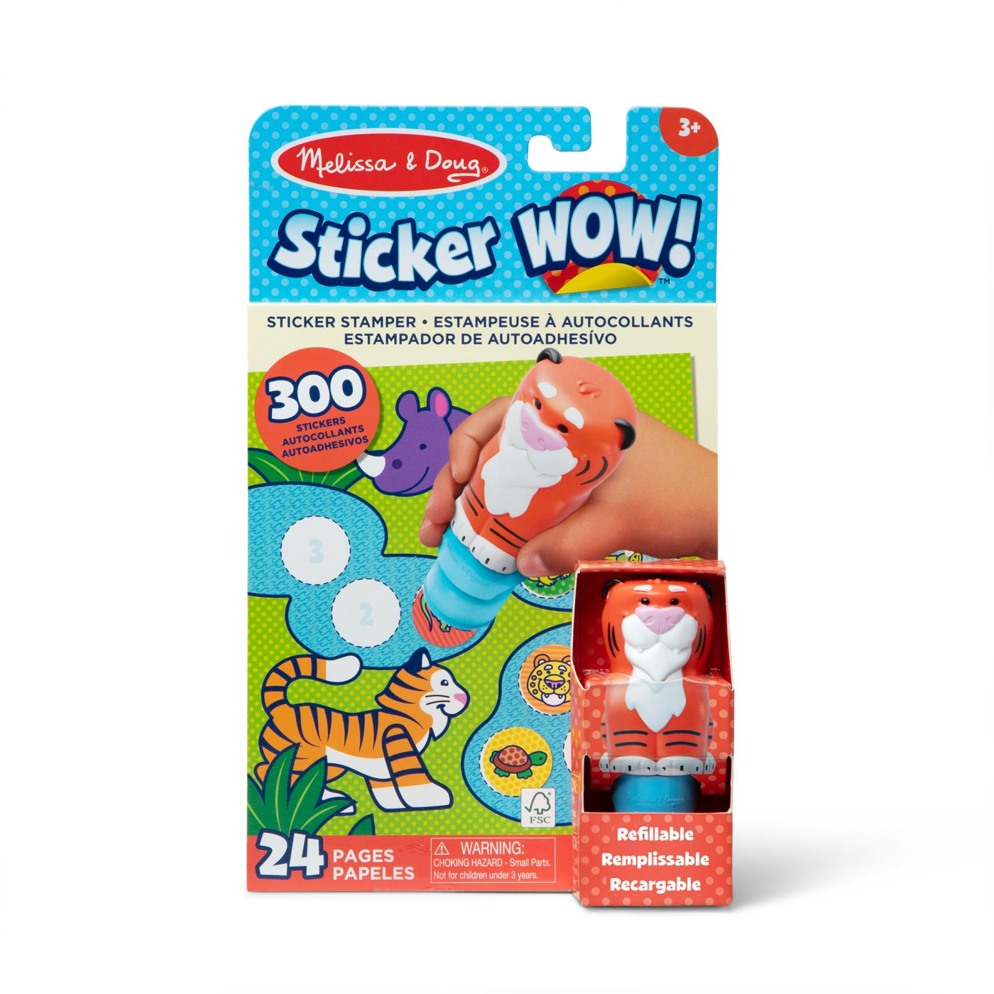 Melissa & Doug MAC STW StckrWowActvtyPadSetTiger GML gyerek matrica (6074897)