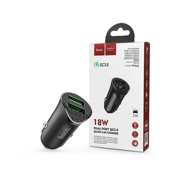 HOCO NABÍJAČKA DO AUTA - Z39 18W 2 x USB 3.0