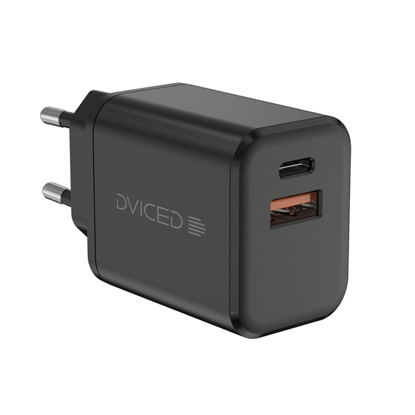 Dviced DV221007 35W USB/Type-C GaN fekete hálózati töltő (DV221007)