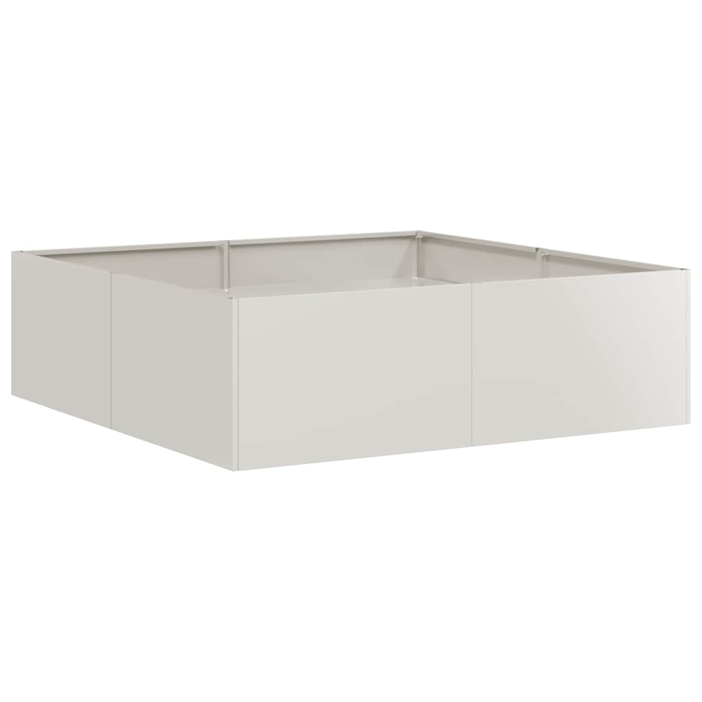 rozsdamentes acél növénytartó 100x100x30 cm (860812)