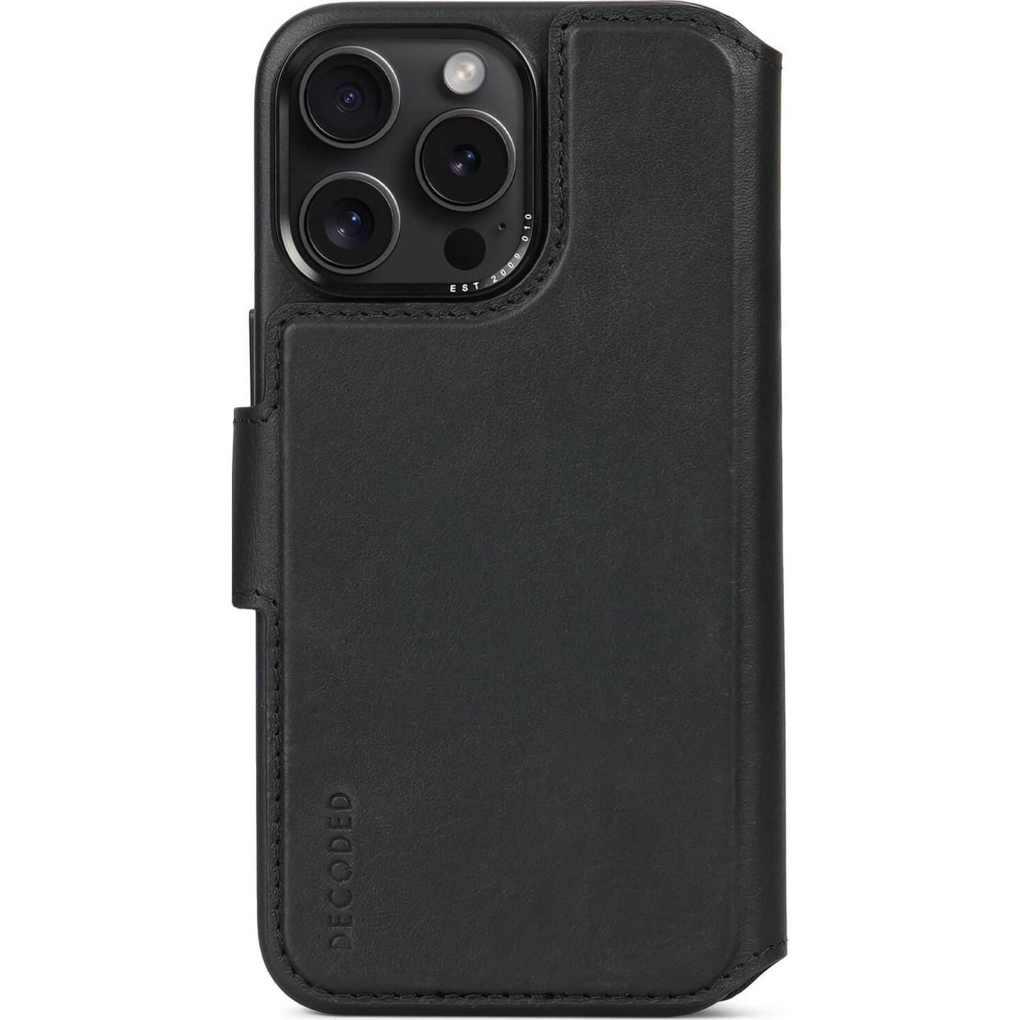 Decoded iPhone 15 Pro Max Kétrészes Védőtok - Bőr, MagSafe Kompatibilis, Fekete (D24IPO15PMDW5BK)