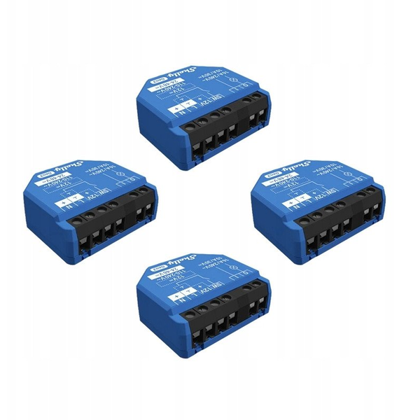 Shelly Relais "1 Gen3 4er Pack" max 16A 1 Kanal WLAN BT