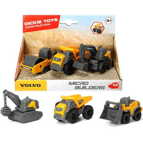 Dickie Toys Volvo munkagépek 3db-os szett (203722009) (sim203722009)