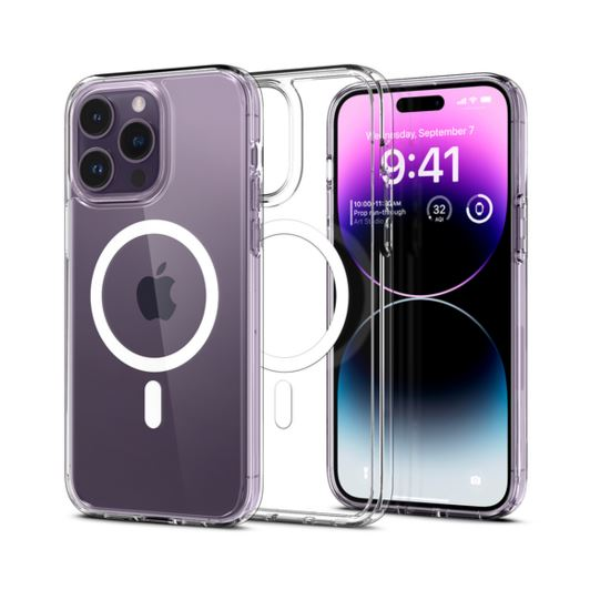 Phoner Apple iPhone 14 Pro Max Magsafe szilikon tok átlátszó (71768) (PH71768)