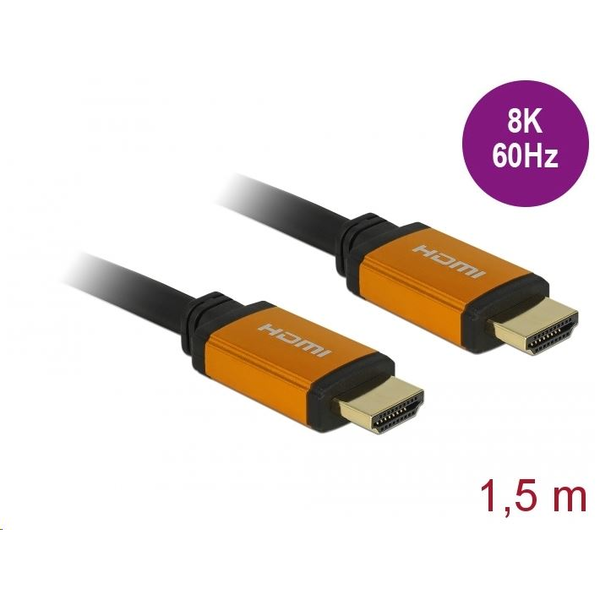 Delock HDMI kabel M/M v2.1 8K 60Hz černý 1,5m