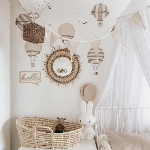 Autocolante baloane în nuanțe neutre