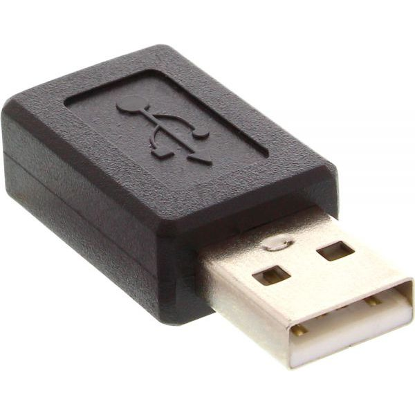 InLine 33500A csatlakozó átlakító USB 2.0 A male mini-5p USB 2.0 F Fekete (33500A)
