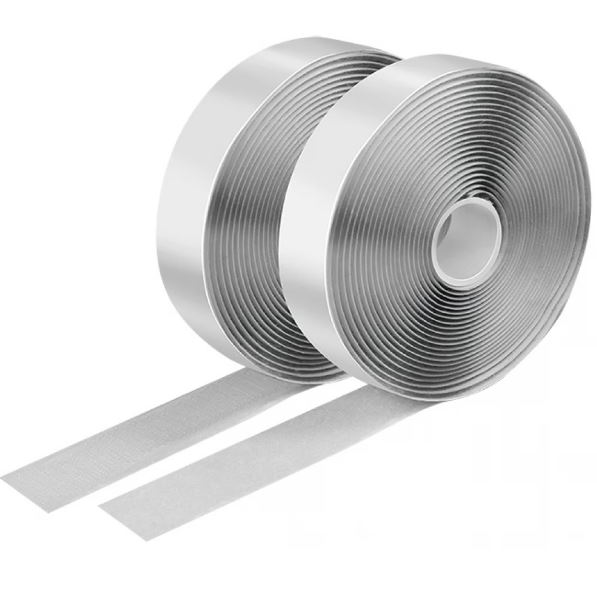 Logilink Klettband-Set, weiß, Breite: 25 mm, Rolle, 5m