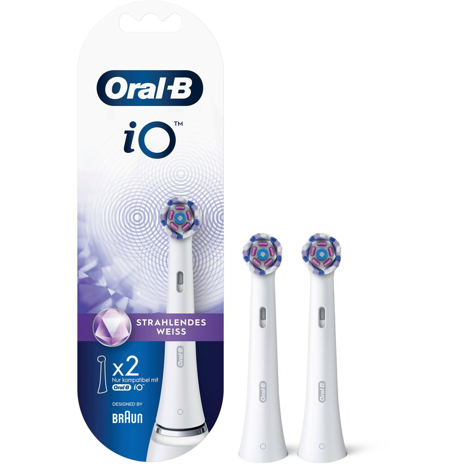 Braun Oral-B iO Radiant Elektromos fogkefe Pótfej - Fehér (2db) (8700216373210)