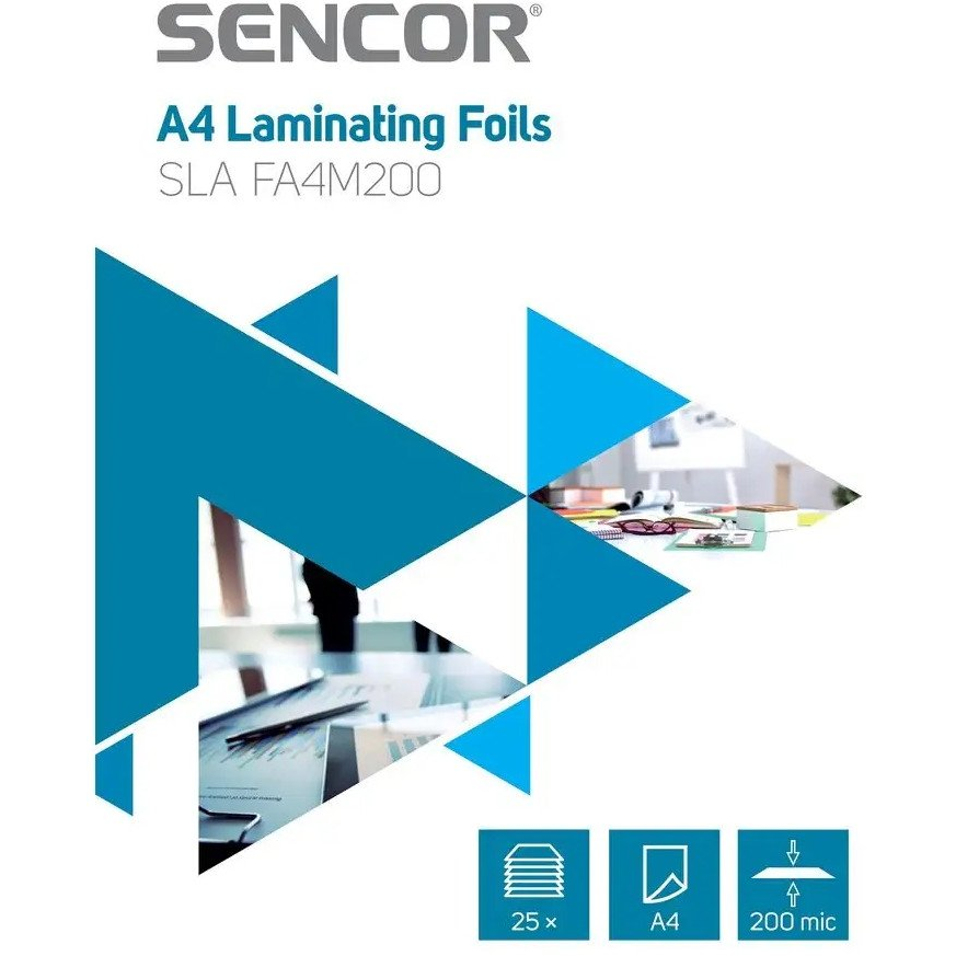 Sencor SLA FA4M200 200 mikron A4 Lamináló Fólia (25db / csomag) (8590669297726)