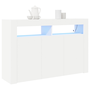 Fehér Oldalszekrény Fehér Mérnöki fa 116 x 30 x 75 cm Modern