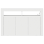 Fehér Oldalszekrény Fehér Mérnöki fa 116 x 30 x 75 cm Modern