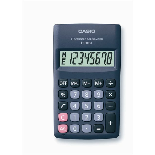 Casio HL-815L zsebszámológép fekete (HL-815L)