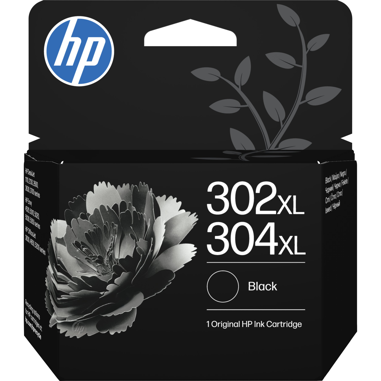 HP 302XL/304XL Black Original Ink Crtg atramentová náplň 1 kusov Originál Vysoký (XL) výnos