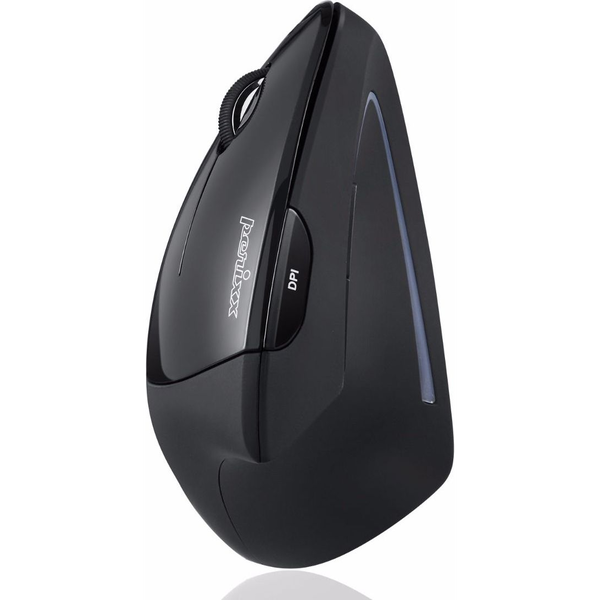 Perixx Perimice-713L Ergonomikus egér USB Optikai Fekete 5 Gombok 2000 dpi Ergonómikus