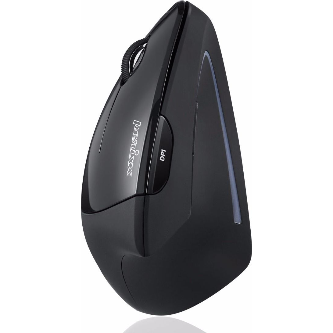 Perixx Perimice-713L Ergonomikus egér USB Optikai Fekete 5 Gombok 2000 dpi Ergonómikus (11517)