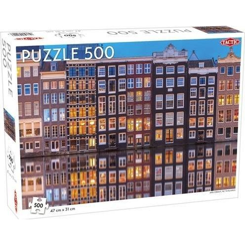 Tactic Amsterdam, Netherlands 500 pcs Puslespil 1000 stk By