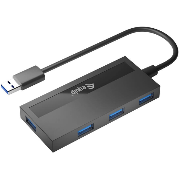 Equip 128956 κατανεμητής διεπαφών USB 3.2 Gen 1 (3.1 Gen 1) Type-A 5000 Mbit/s Μαύρος (Μαύρο)