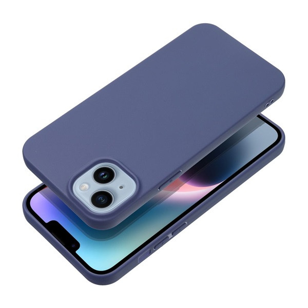 Utángyártott Matt Apple iPhone 16 Pro Max szilikon tok, kék (5903396304989)