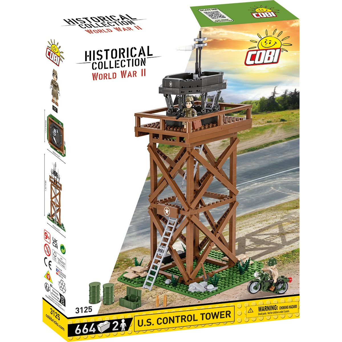 Cobi Blocks Amerikai irányítótorony 664 darabos építő készlet 2 figurával (COBI-3125)