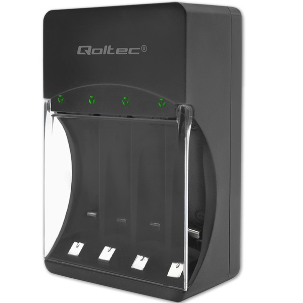 Qoltec 50653 4x R03 AAA / R6 AA NiMH Akkumulátor töltő